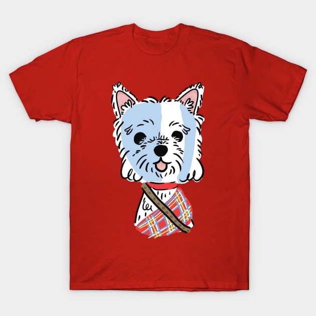 Braveheart Westie T-Shirt by Fluffymafi